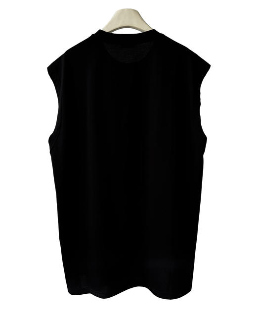 中性款植绒印花宽松背心he 商品图1