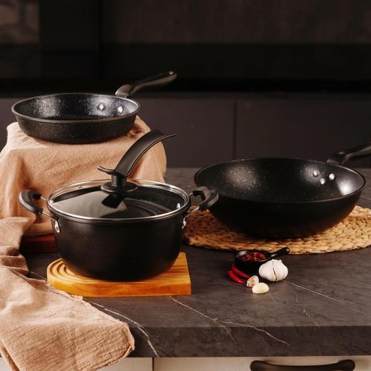 联创 星饪·锅具三件套 DF-CP0803M 不粘锅三件套家用厨具 商品图1