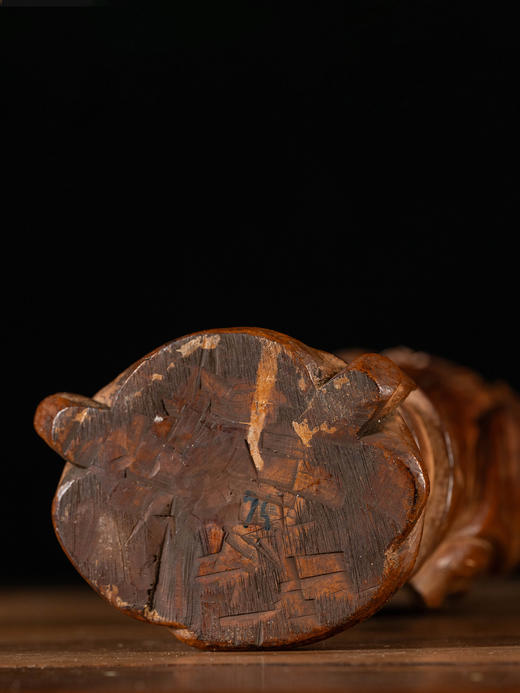 清 黄杨木雕孔明像 商品图4