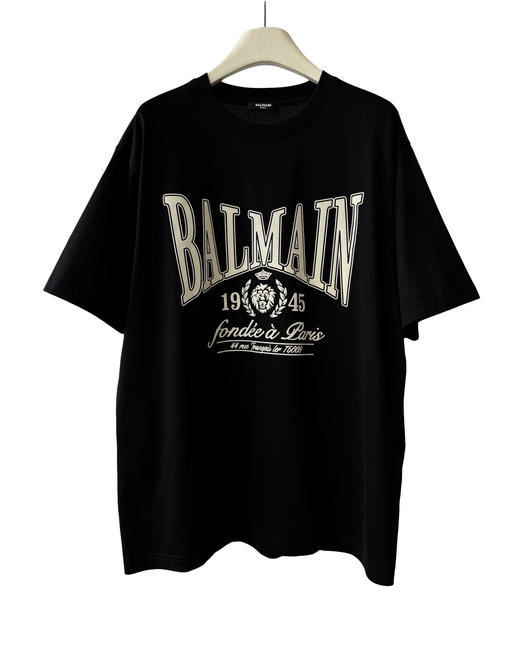 中性款植绒印花宽松短袖T恤he 商品图0