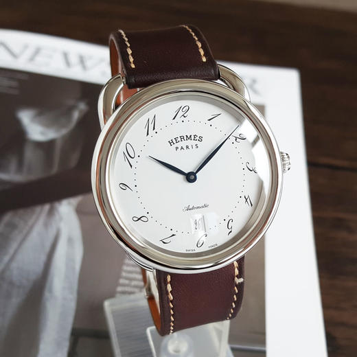 【95新】HERMES 爱马仕035184WW00自动机械机芯日期显示41MM（男款）ARCEAU系列 精钢130426NJS01 商品图2