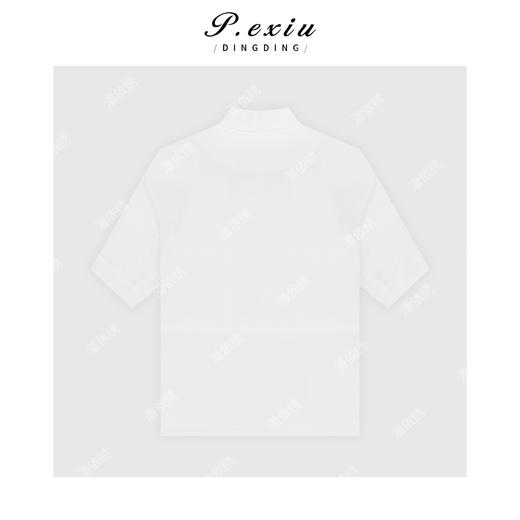 PanYiXiu/潘依绣 亚麻人丝松弛感青果领中袖西装外套 W-63056 商品图2