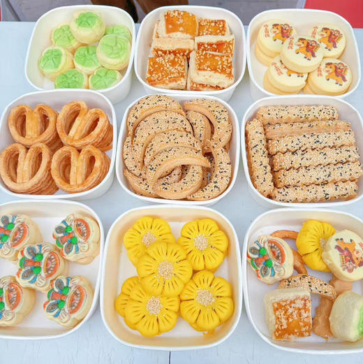 【链接四好吃的好喝的健康零食喜茶饮品等】非遗糕点花酥系列上新 中式糕点 好看好吃 真材实料 低糖低油不甜腻 非遗花糕 百年老字号 商品图12