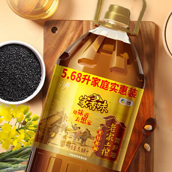 福临门【保真菜籽油】食用油菜籽油中粮家香味老家土榨菜籽油5.68L 中粮 /粮油调味 /食用油 /菜籽油 商品图5