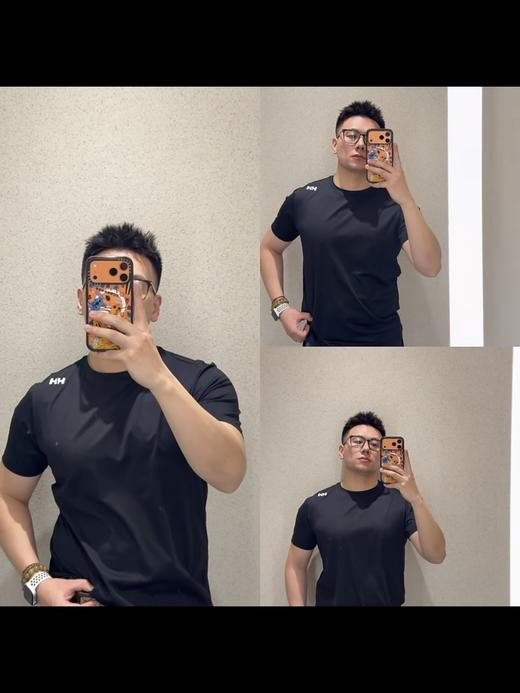王一博同款！！海丽汉森HH男女同款户外速干吸湿排汗 +UPF50 防晒 + 抑菌防臭短袖 T 恤 商品图5
