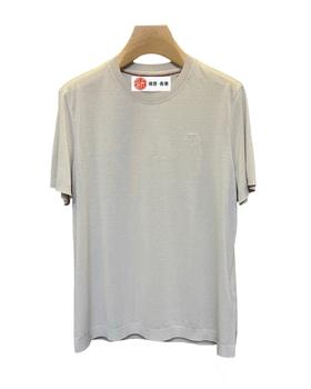 男款logo刺绣短袖T恤zh015