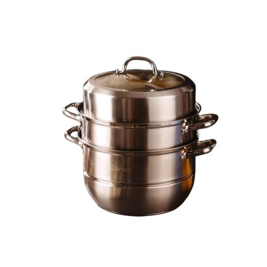 联创 膳曜三层蒸锅 DF-CP0322M 加厚不锈钢蒸锅大容量 商品图0