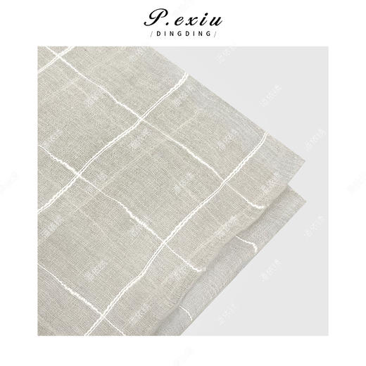 PanYiXiu/潘依绣100%亚麻轻奢风小方巾简约百搭丝巾SJ2561 商品图2