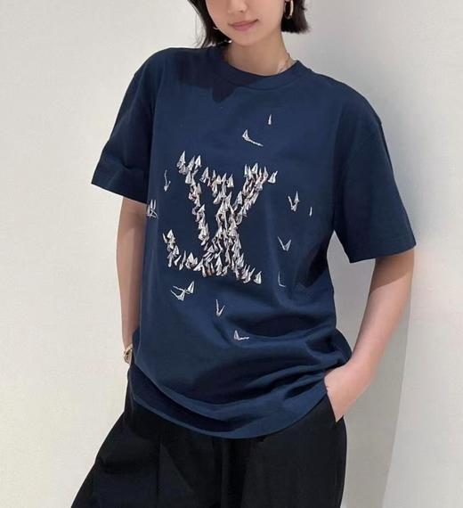 中性款刺绣帆船短袖T恤la 商品图3