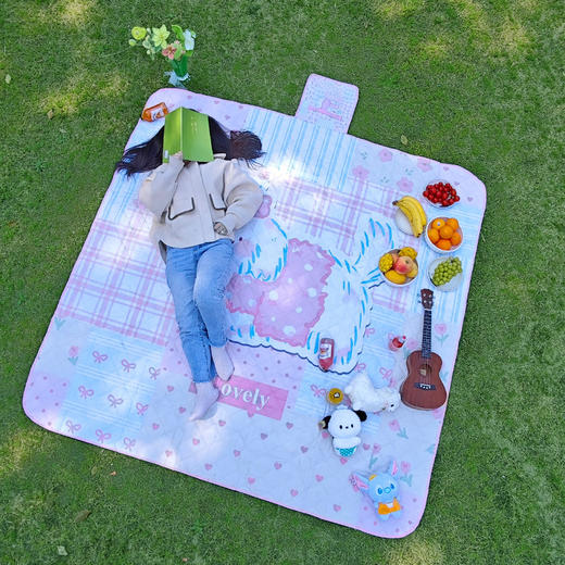 【升级特厚！超声波野餐垫】 加厚帐篷户外地垫 野外防水防潮垫 便携折叠草坪露营垫 可机洗的野餐垫 商品图2