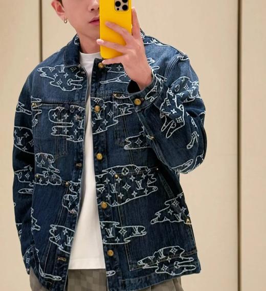 中性款Monogram 牛仔布工装外套la 商品图3