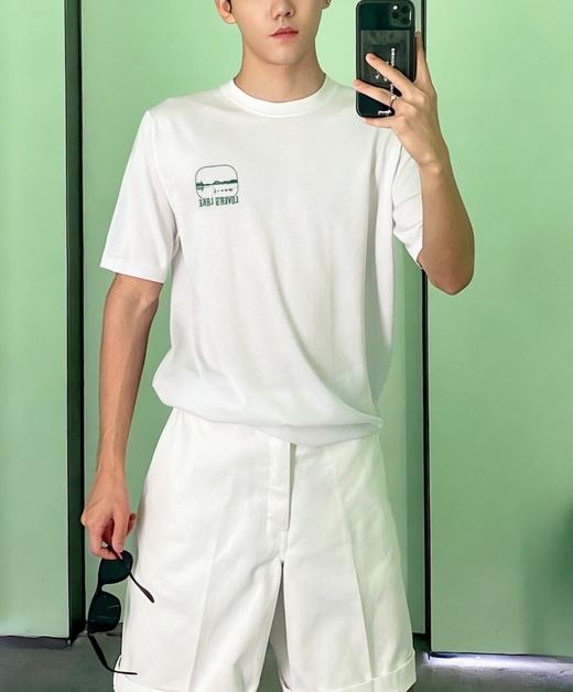 中性款棉质印花短袖T恤ba020 商品图3