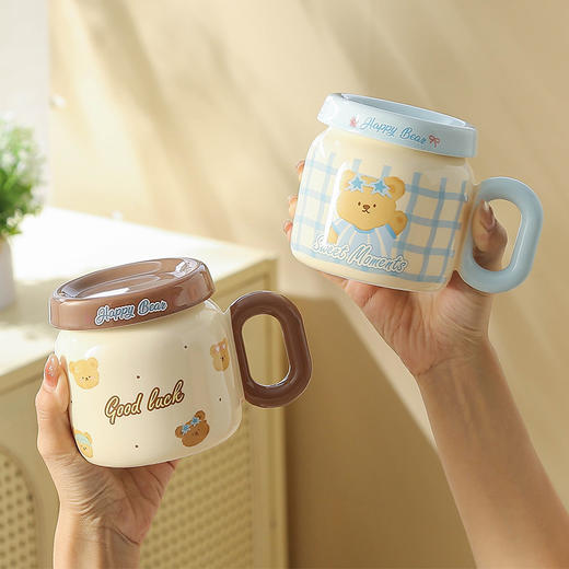 430ml趣味时光熊熊杯陶瓷杯-纪念日百货门店同款171158970 商品图3