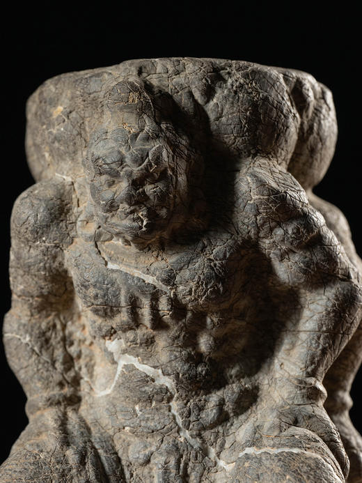 明 石雕金刚力士托座造像 商品图4