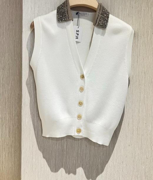 女款亮片针织开衫背心马甲ba006 商品图0