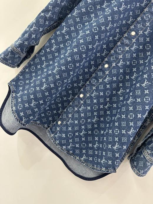 女款Monogram 牛仔衬衫外套la 商品图2