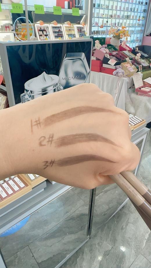 呼叫美人硬芯顺滑砍刀眉笔 可可茶 深茶棕  烟灰棕 商品图2