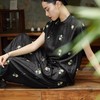 【限时清仓特惠 清冷东方美人战袍】ORIGNAL&CO龟裂纹新中式V领刺绣连衣裙/上衣半裙套装 东方雅韵，纯手工刺绣，重工印染龟裂纹面料 商品缩略图12