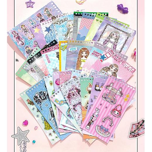 重返千禧系列少女换装贴纸本-纪念日百货门店同款171596873 商品图3