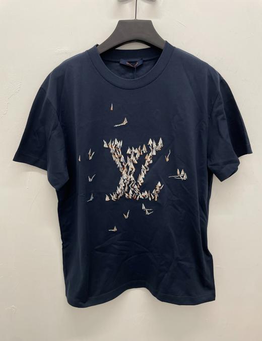 中性款刺绣帆船短袖T恤la 商品图0