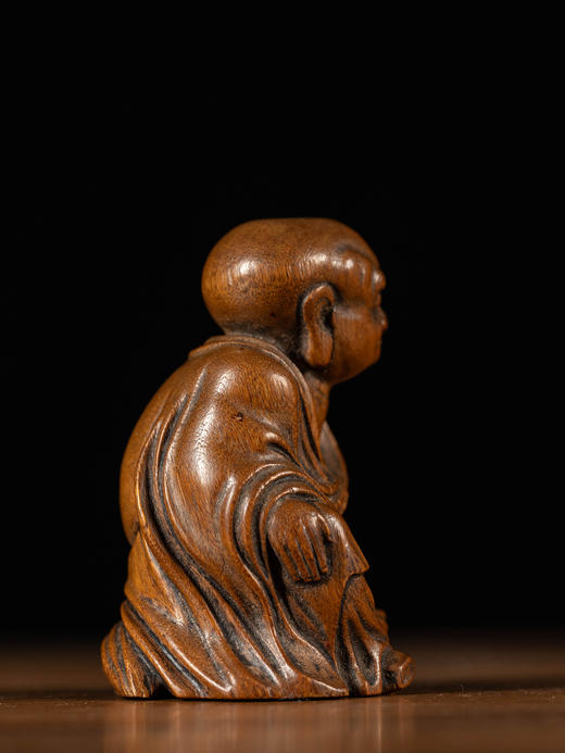 明 沉香木雕罗汉像 商品图1