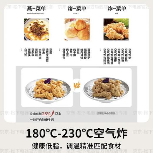 【店庆提前购】10楼 松下（Panasonic）家用微蒸烤箱炸三合一上烤下蒸式变频微波炉  NN-DS57QW微蒸烤炸一体机23L家用变频微波炉蒸烤箱白色  吊牌价2999元   活动价1899元 商品图6