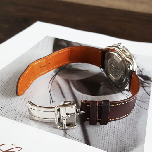 【95新】HERMES 爱马仕035184WW00自动机械机芯日期显示41MM（男款）ARCEAU系列 精钢130426NJS01 商品图5