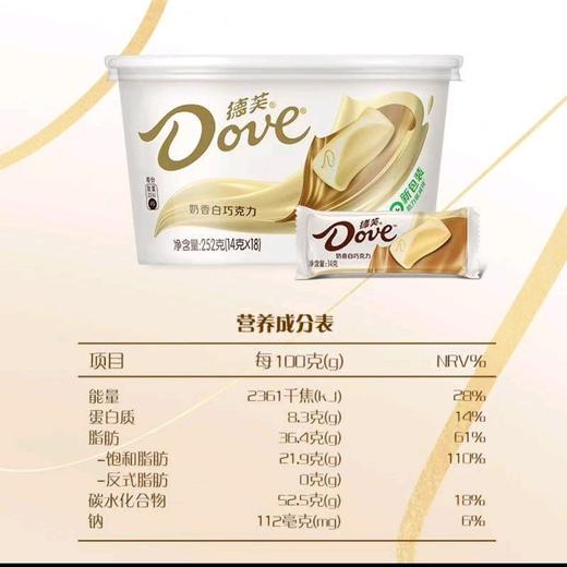 德芙252g碗装白巧克力 商品图1