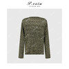PanYiXiu/潘依绣100%棉小众镂空慵懒风系带V领百搭长袖针织上衣 ZZ1123 商品缩略图2