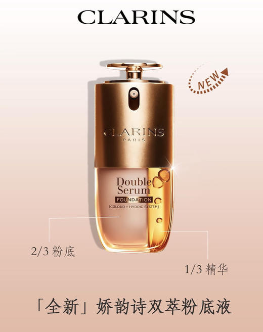 3天左右发货 【重磅新品】娇韵诗（CLARINS）双萃粉底液30ml  商品图3