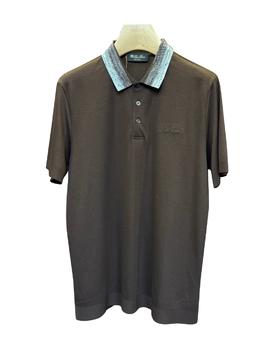 男款logo刺绣短袖Polo衫zo015