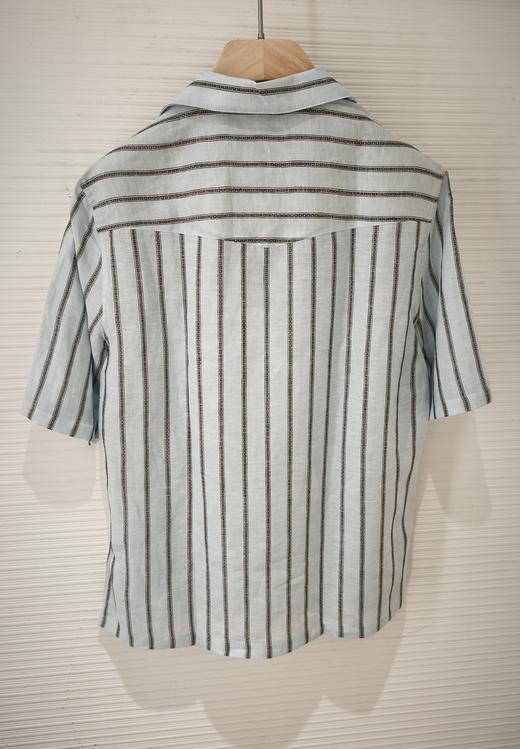 男款条纹短袖衬衫la006 商品图1