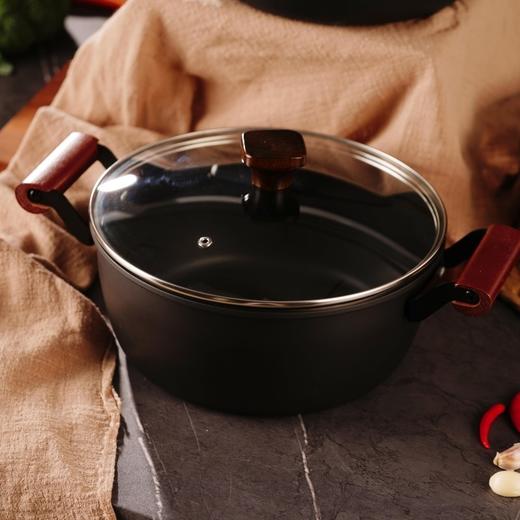 联创 栖饪·锅具三件套 DF-CP0802M 炊具套装家用不粘炒锅汤锅 商品图2