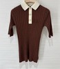 女款拼色短袖针织polo衫zo006 商品缩略图0