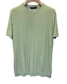 男款刺绣针织短袖T恤lv015