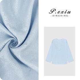 PanYiXiu/潘依绣100%亚麻极简风深V领叠穿高级感长袖衬衫 W-63631