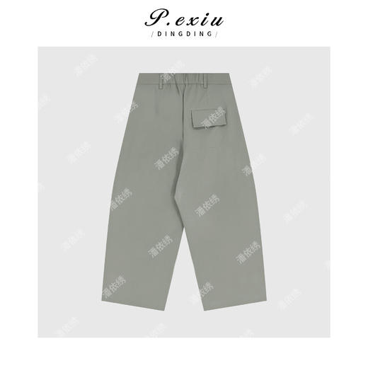 PanYiXiu/潘依绣 复古显瘦高级弯刀休闲裤Q1348 商品图1