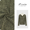 PanYiXiu/潘依绣100%棉小众镂空慵懒风系带V领百搭长袖针织上衣 ZZ1123 商品缩略图0