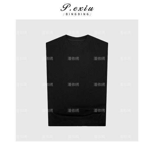 PanYiXiu/潘依绣100%羊毛设计款柔软轻透小飞袖上衣 W-63000 商品图1