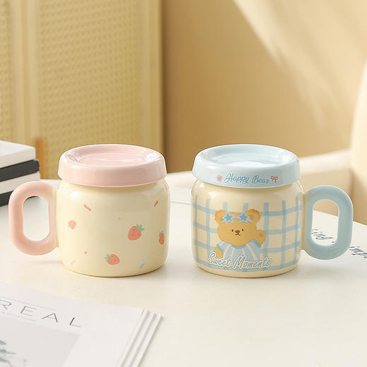 430ml趣味时光熊熊杯陶瓷杯-纪念日百货门店同款171158970 商品图1