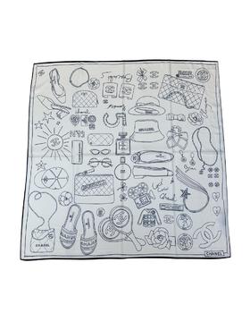 印花方型丝巾ba025