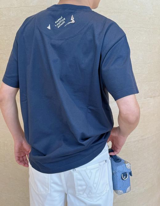 中性款刺绣帆船短袖T恤la 商品图4