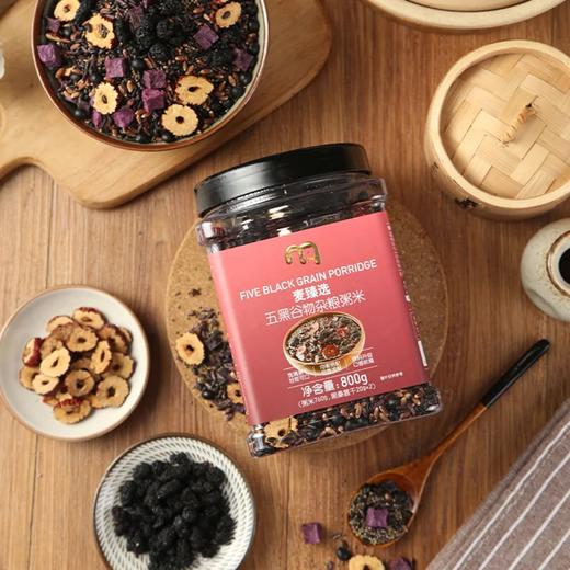 麦德龙 麦臻选五黑谷物杂粮粥 800g 商品图2
