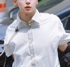 男款两面穿纯棉条纹宽松短袖衬衫ba016 商品缩略图6
