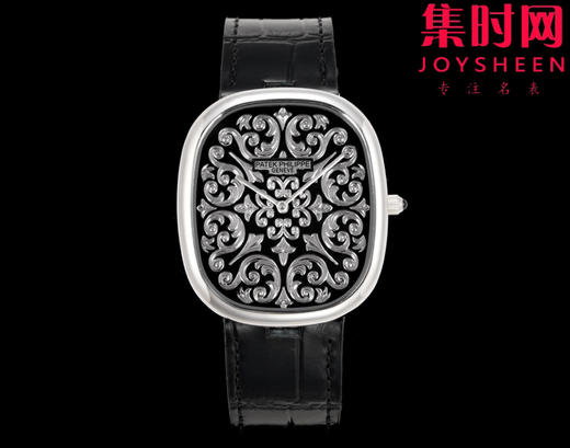 新品OMF百达翡丽 PP Golden Ellipse珍稀工艺系列5738/51G-001 雕花男士腕表 商品图0