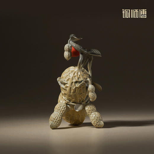 铜师傅《好柿花生》好事发生办公室客厅装饰品摆件 家居乔迁礼物 商品图2