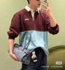 中性款宽松拼色Polo衫la020 商品缩略图3