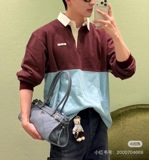 中性款宽松拼色Polo衫la020 商品图3