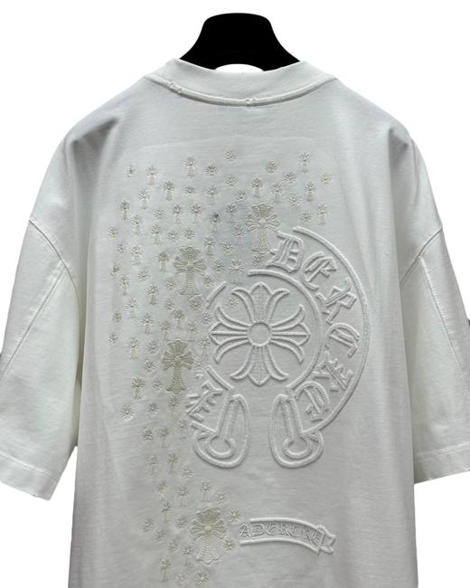 中性款破损立体刺绣短袖T恤ba009 商品图2