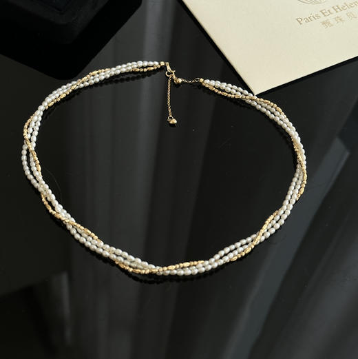 极光 无核淡水珍珠3mm 纯银镀真金配件 商品图1